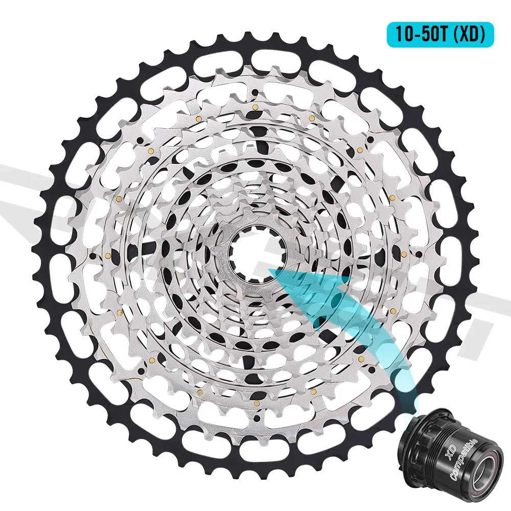 SPEDAO 12S MTB Cassette 10-52T 10-50T 11-50T XD HG Freewheel Lightweight CNC