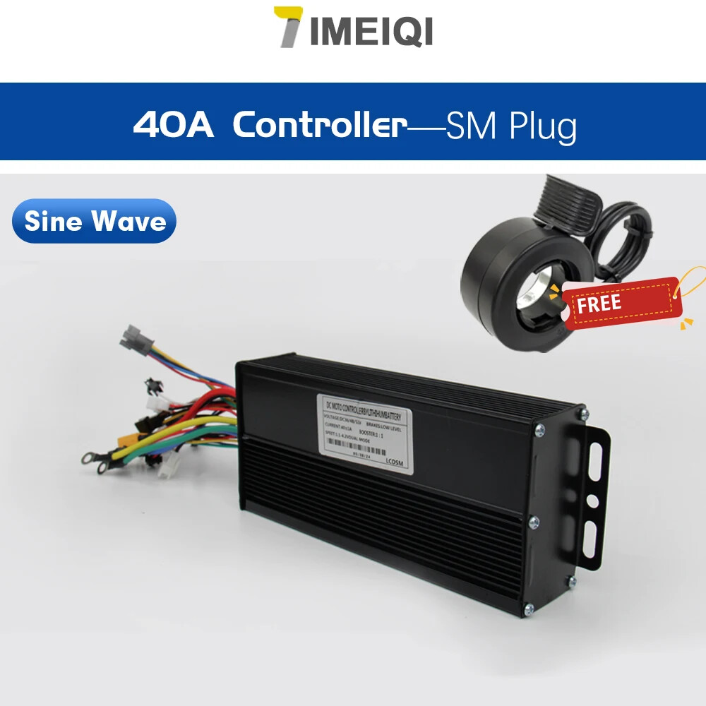 E-bike 3-mode Sine Wave 36V 48V 17A/26A/30A/40A Brushless Motor Controller Kits