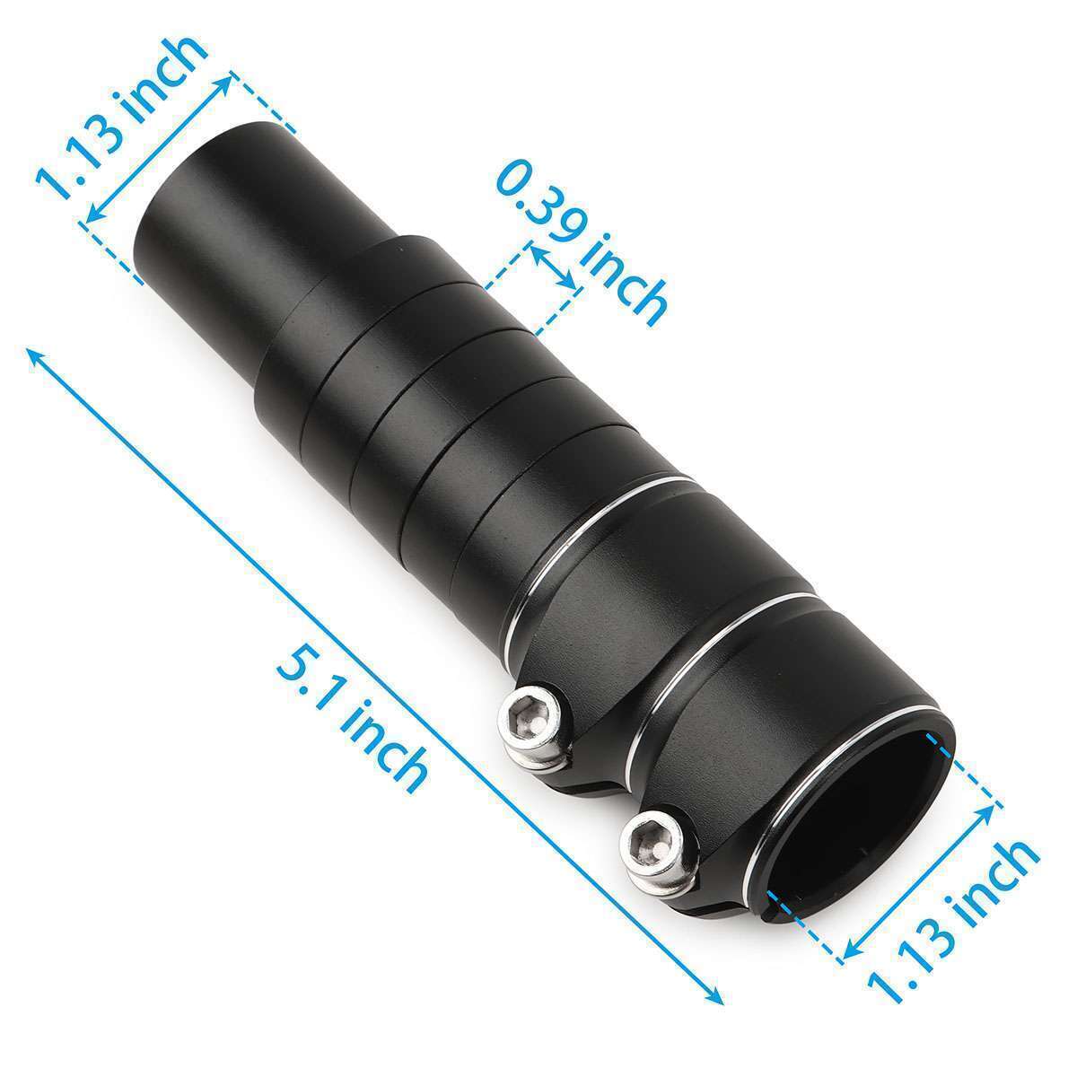 Mountain Bike Handlebar Extender Adaptor Front Fork Stem Riser Extension Head Up