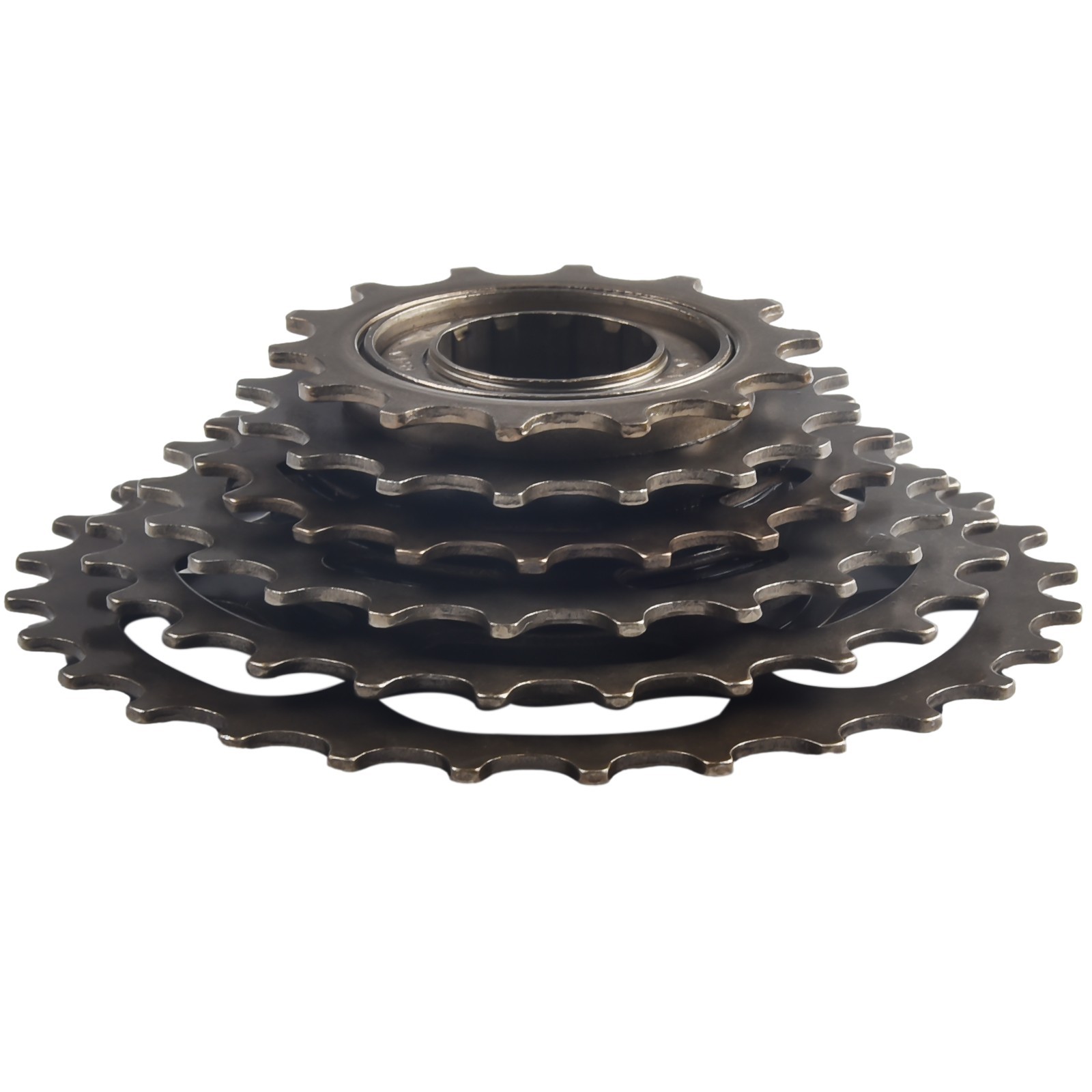 Brown High carbon Steel Bike Parts Screw On Freewheel for Bike 678 Speed