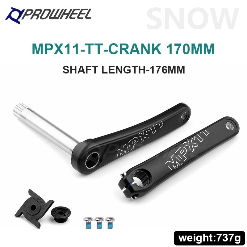 Snow Bike Fatbike Crankset 176/192 Mm Crank Arm with Bottom Bracket