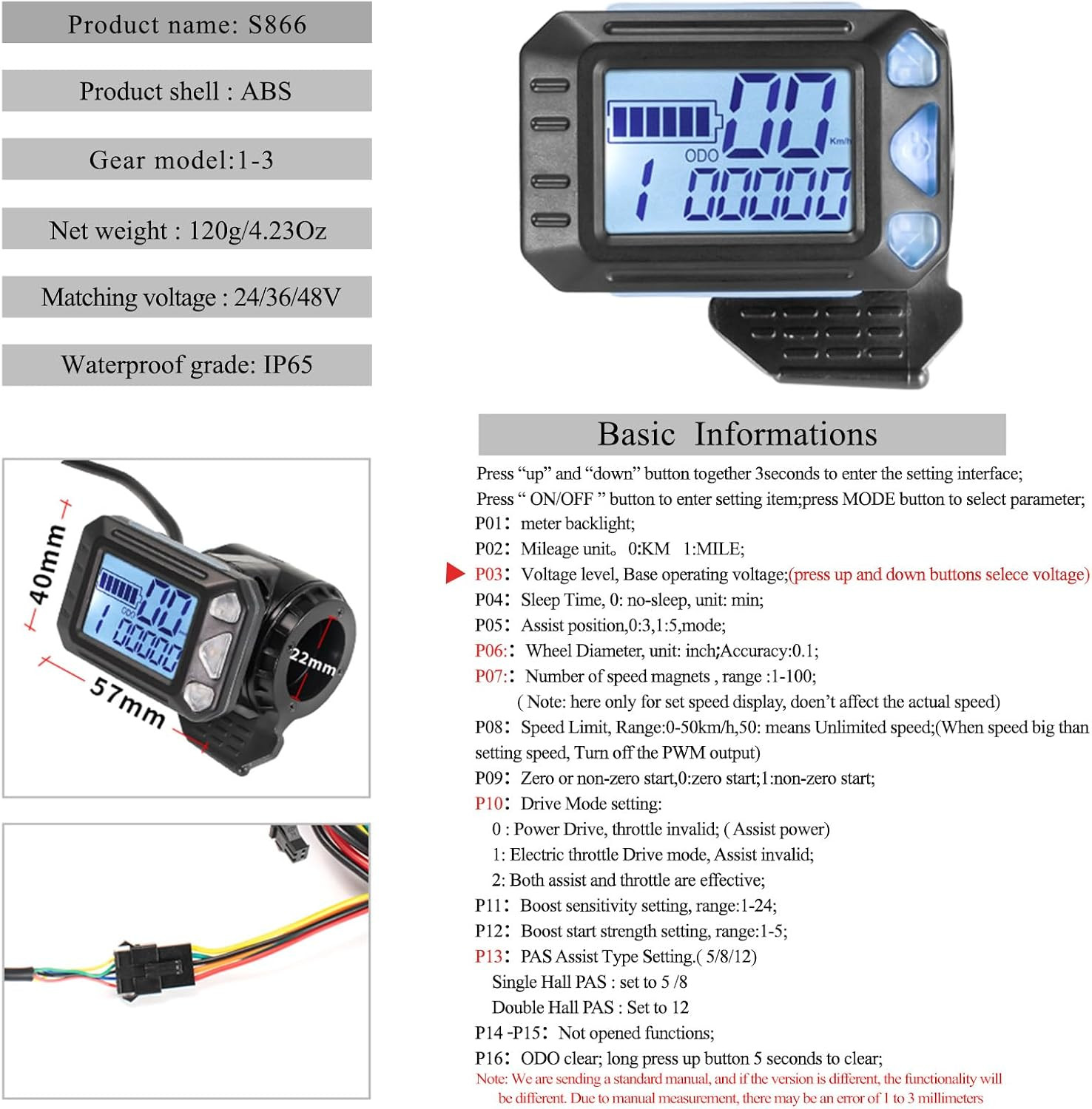 24V 36V 48V Electric Bike Controller Kit 17A 350W Brushless Motor Controller and