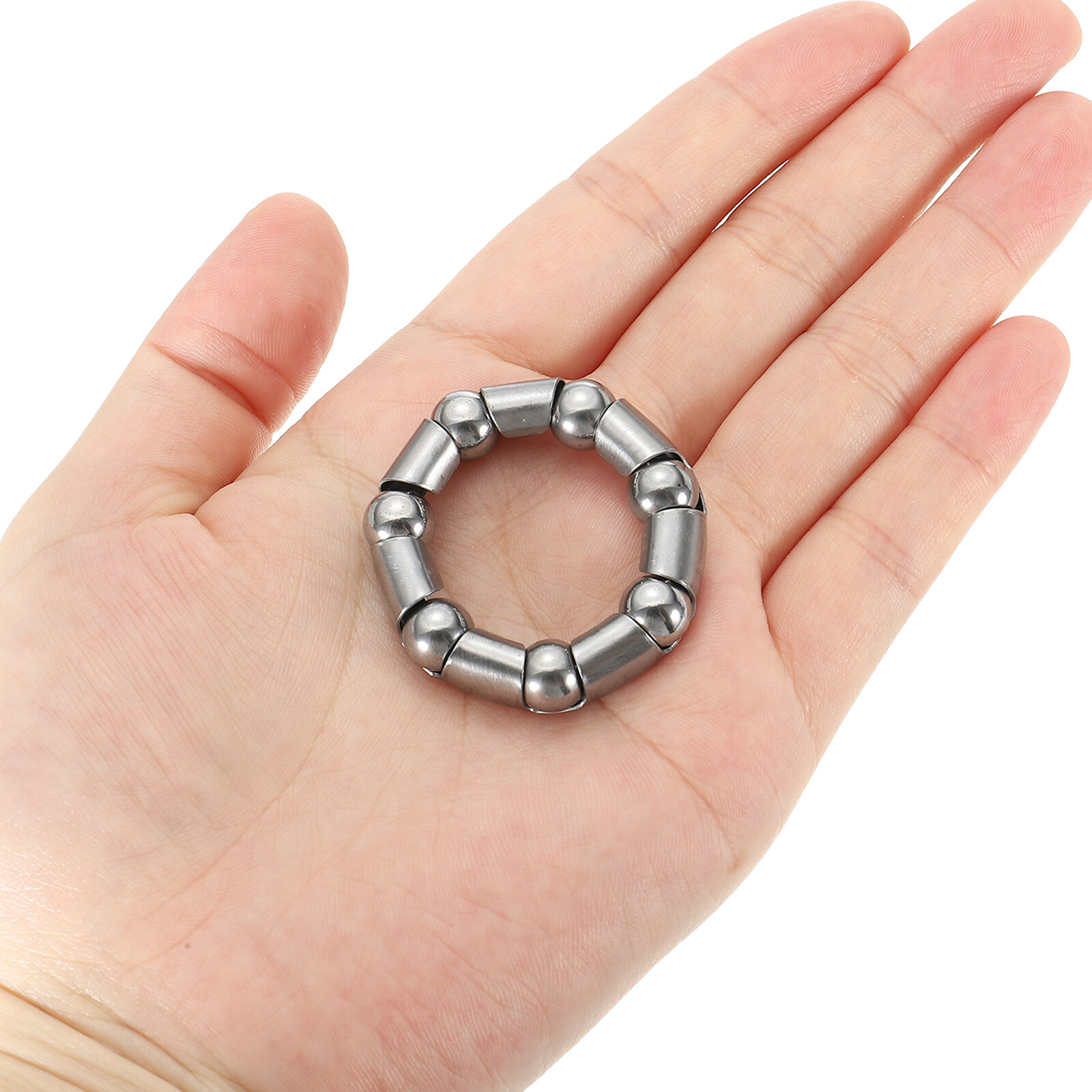 Bike Ball Crank Bearing 1-1/2inch x 7 Balls, 4 Pack Bicycle Bearings, Silver