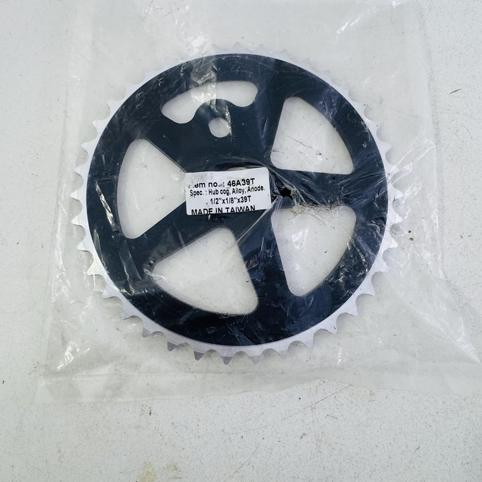 Hub Cog Sprocket Alloy Chainring 1/2 X 1/8 39T Black Bike Anode Single Speed A49