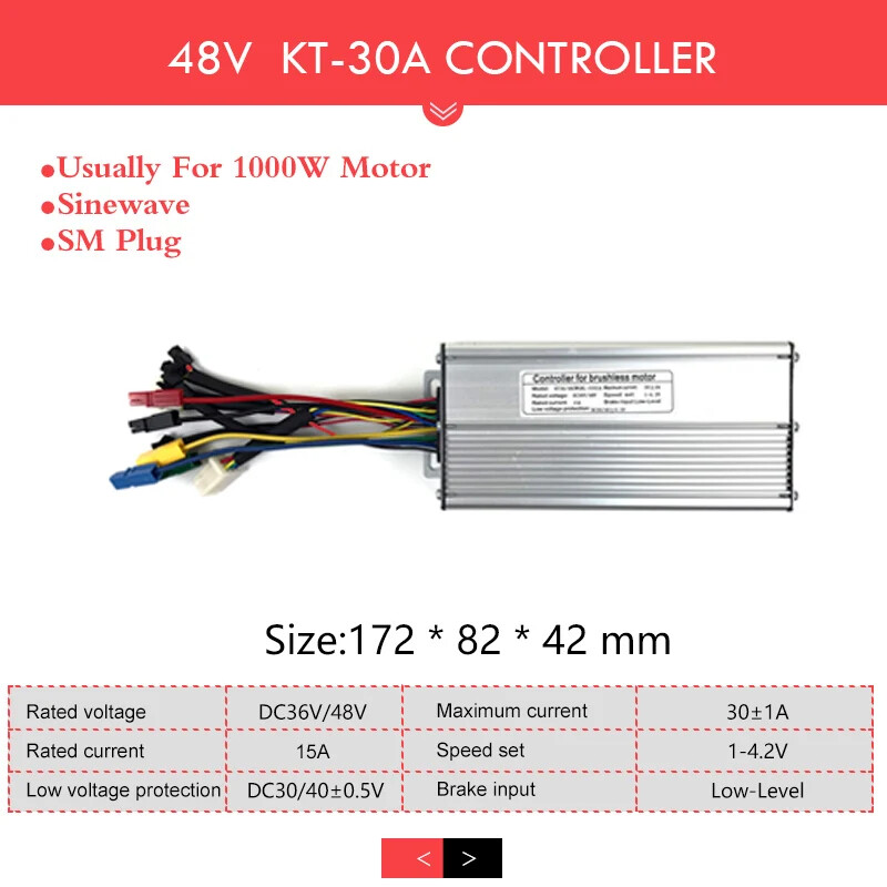 E-bike Controller 36V 48V 250W-1500W Controller for Electric Bike Conversion Kit