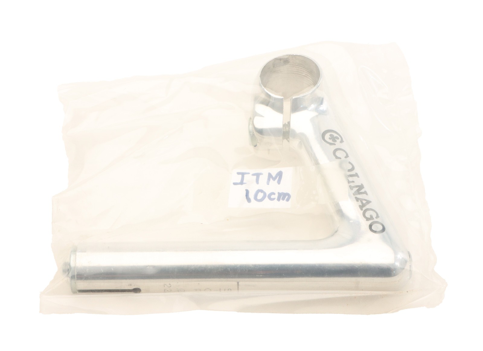 ITM 1″ Colnago 22.2mm Quill Stem 100mm Length 26.0mm Clamp Silver NEW NOS