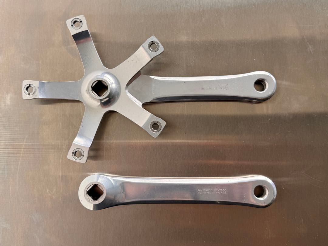 Shimano Dura Ace Track Crank Set 172.5mm FC-7600 NJS Keirin Pista