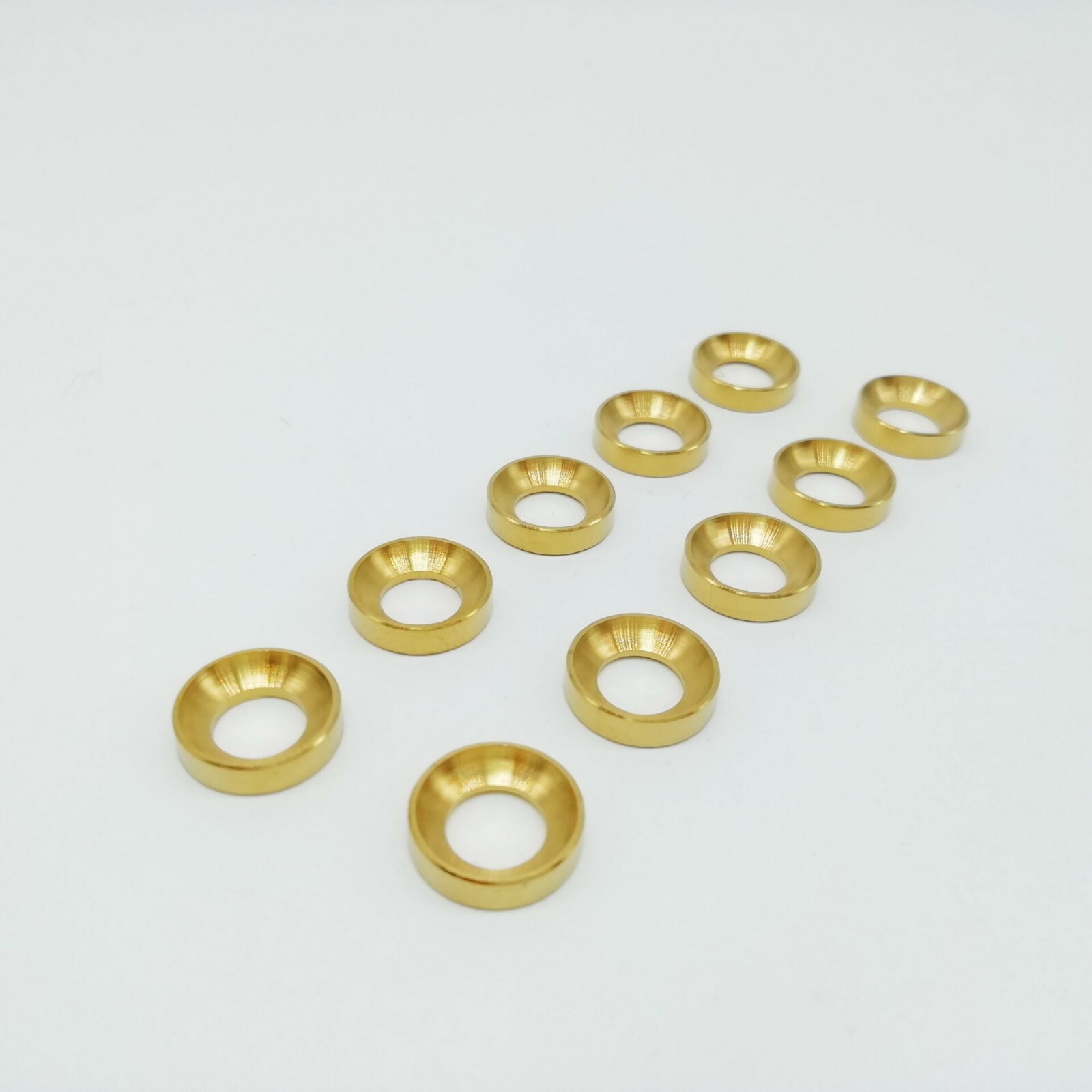 Titanium Washer M6 Concave Convex Gasket Spacer For Bike Motorcycle Fastening