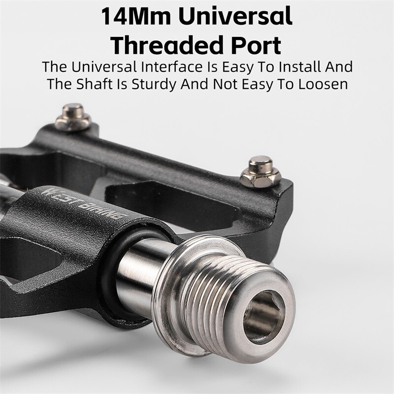 Bike Pedals 3 Bearings Titanuim Axle Carbon Cover Bicycle Pedals Platform Pedals