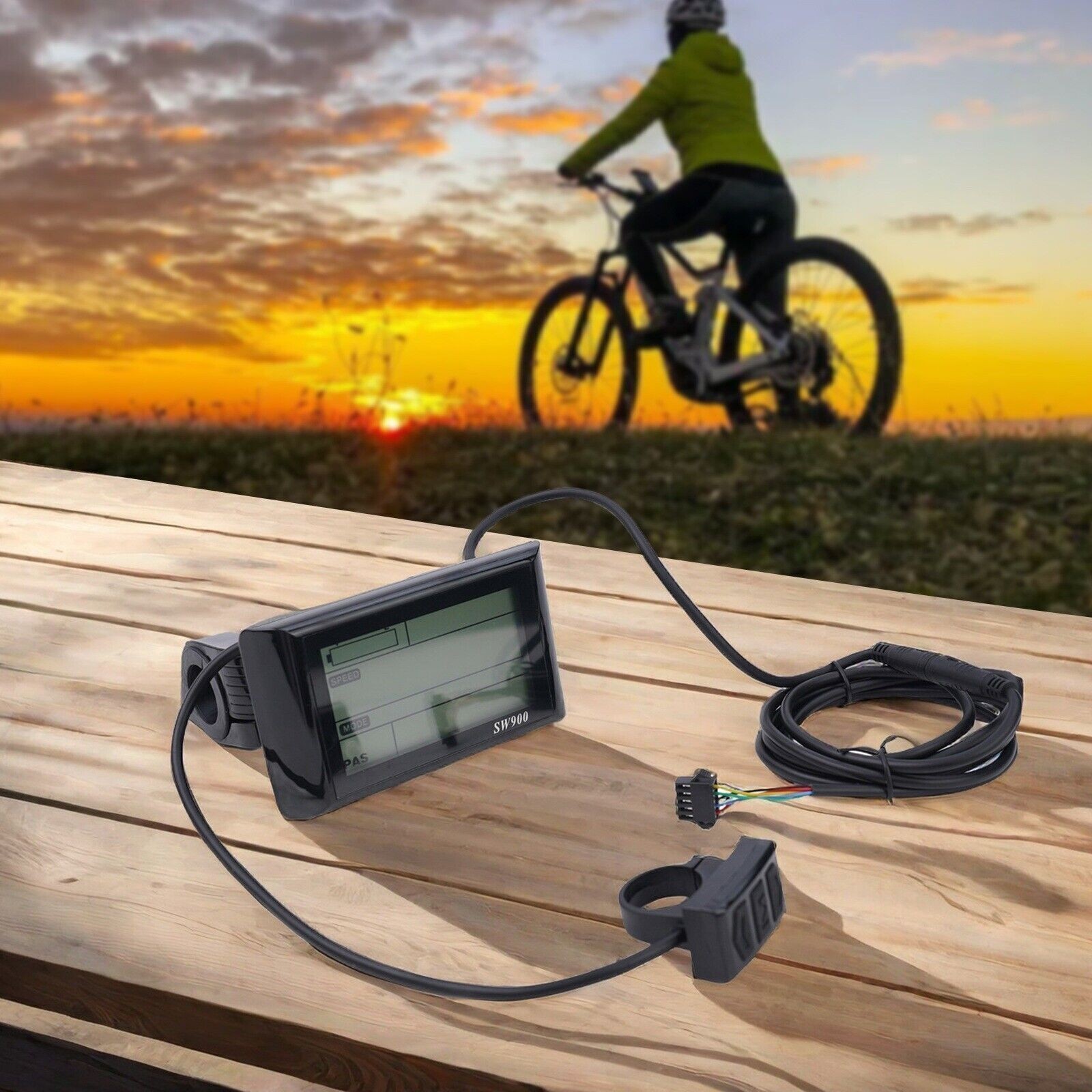 SW900 LCD Display Meter Control Panel 24-72V E-Bike Electric-Bicycle Scooter