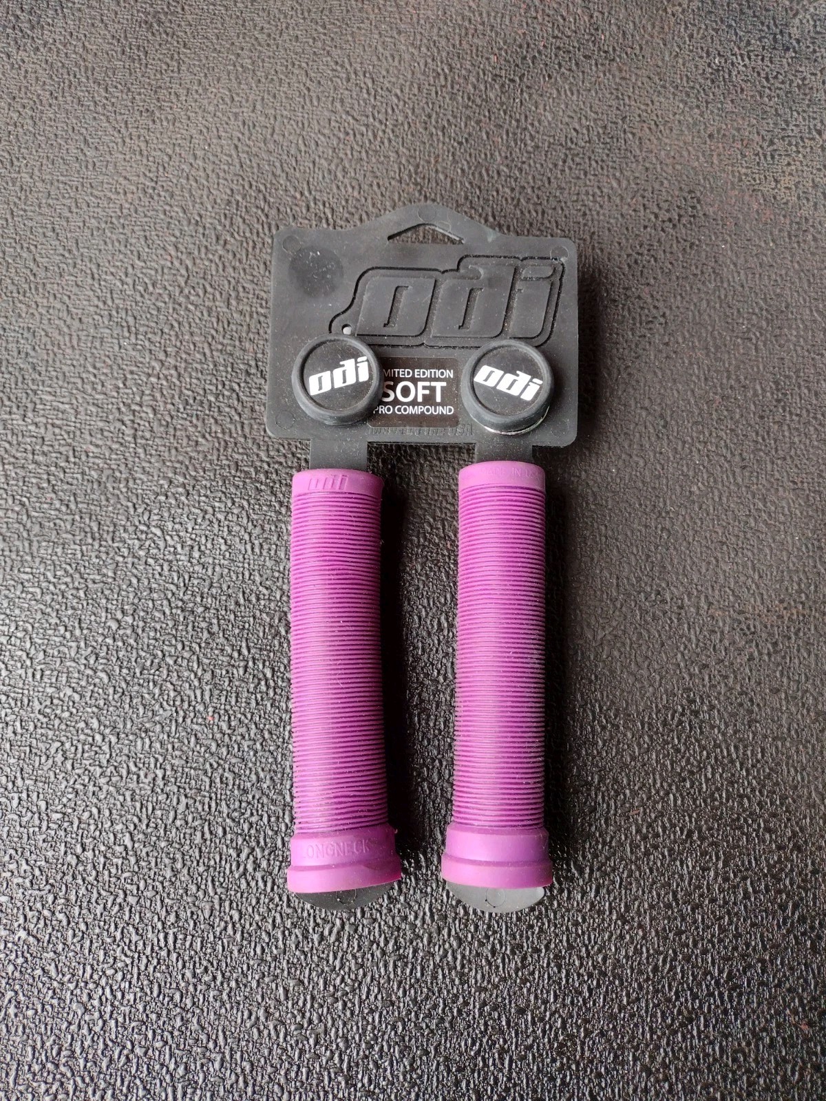Purple ODI Longneck Soft Grips For BMX / Scooter