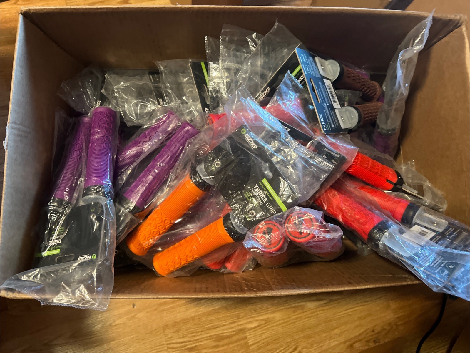 74 Pairs of SDG Thrice Lock-On Mountain Bike Grips 33mm, 31 MM Red, Purple, Etc