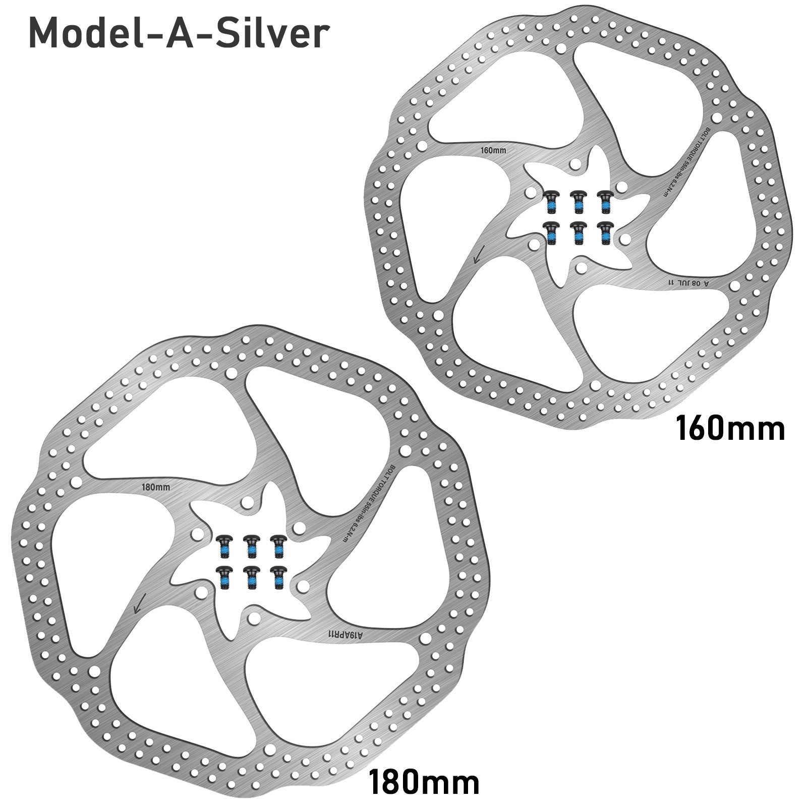 1/2pcs for Avid G3/HS1 MTB Road Bike 160/180/203mm Disc Bike Brake Caliper Rotor