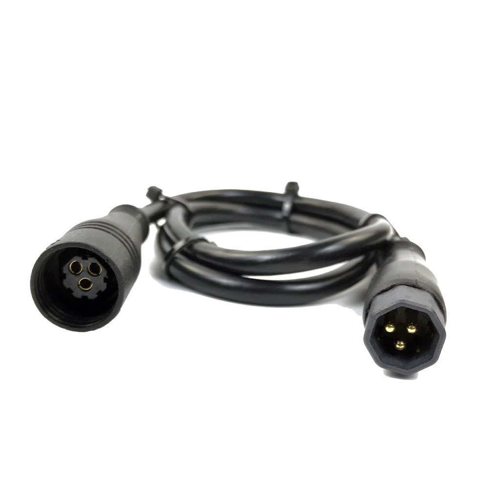 3 Pin Cable 60cm Cable Ebike Extension Motor Suitable Waterproof Portable