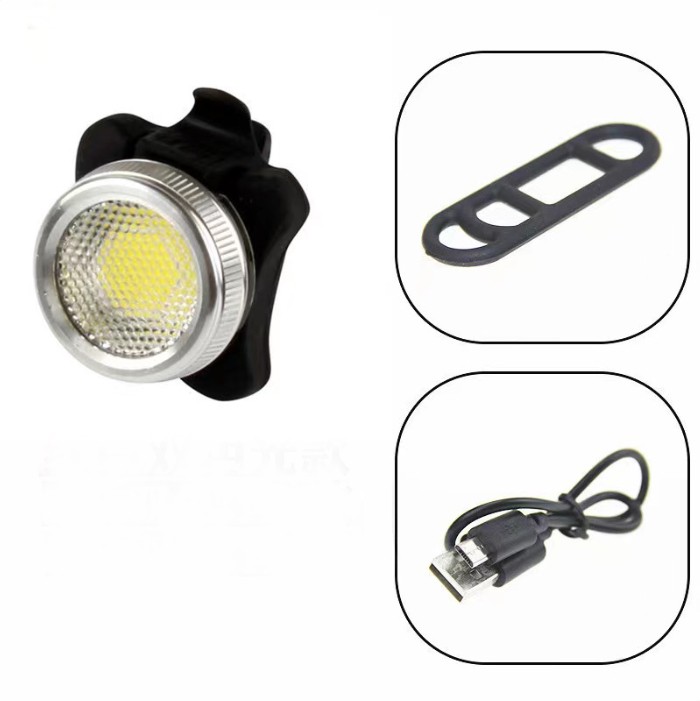 10P USB charging Headlight Front Light Led Lamp Horn for Bicycle E-Bike Electric