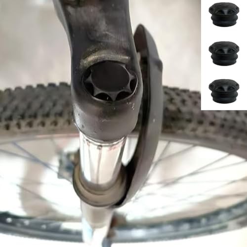 6 Pcs Bike Front Fork Top Caps, 0.75 Inch Protective Dust Cover for Bicycle