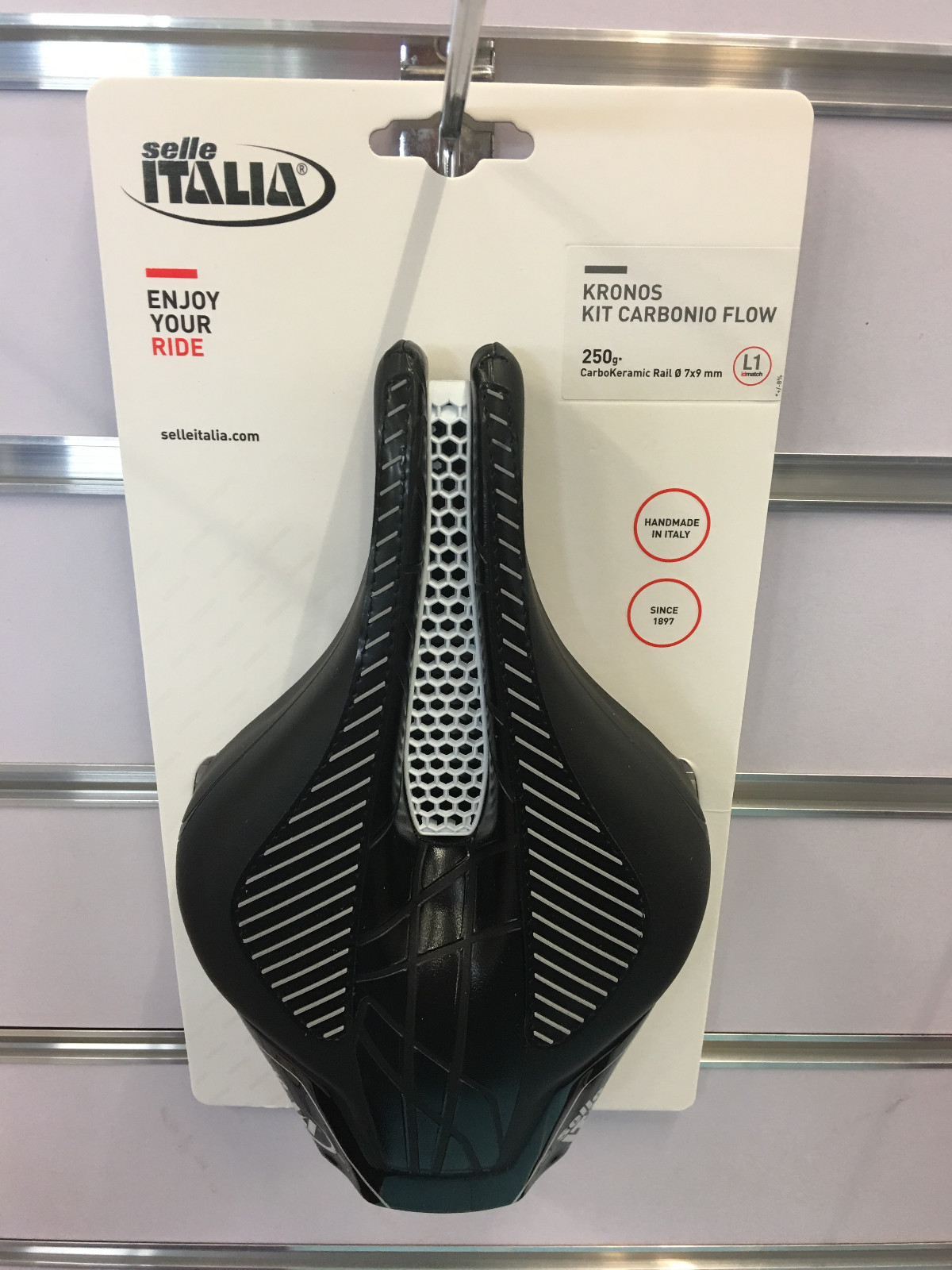 Selle Italia Kronos Kit Carbonio Flow L1 CarboKeramic Rail Bicycle Saddle -Black