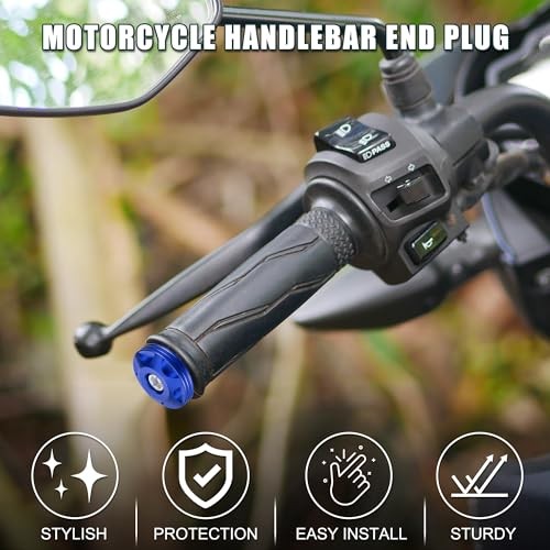 Motorcycle Handlebar End Plug Aluminum Alloy 18mm-20mm 0.71″-0.79″ 32mm OD