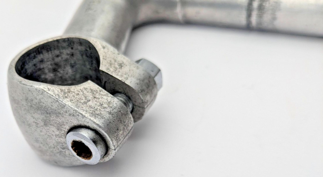 NITTO FUJI QUILL STEM JAPAN 22.2 25.4MM CLAMP 100MM ALUMINUM SILVER
