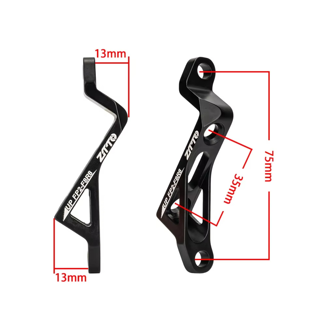 ZTTO MTB Post mount to Flat Mount Disc Brake Adapter Bike Bracket IS PM to FM
