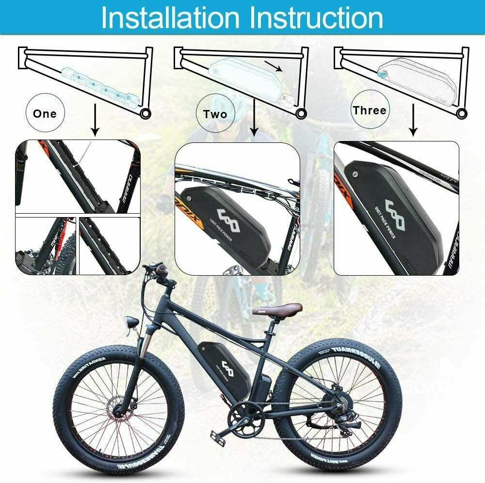 UPP Electric Bicycle Polly Battery 48V 52V 60V 20AH 25Ah Pack for 0-2000W Motor