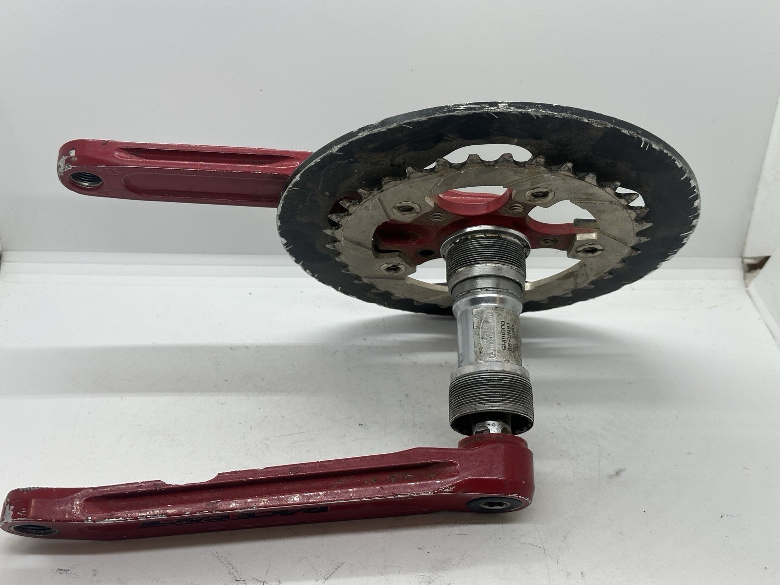 Vintage Race Face Forged Crankset Red 175mm Square Taper 94 BCD Rocky Mountain