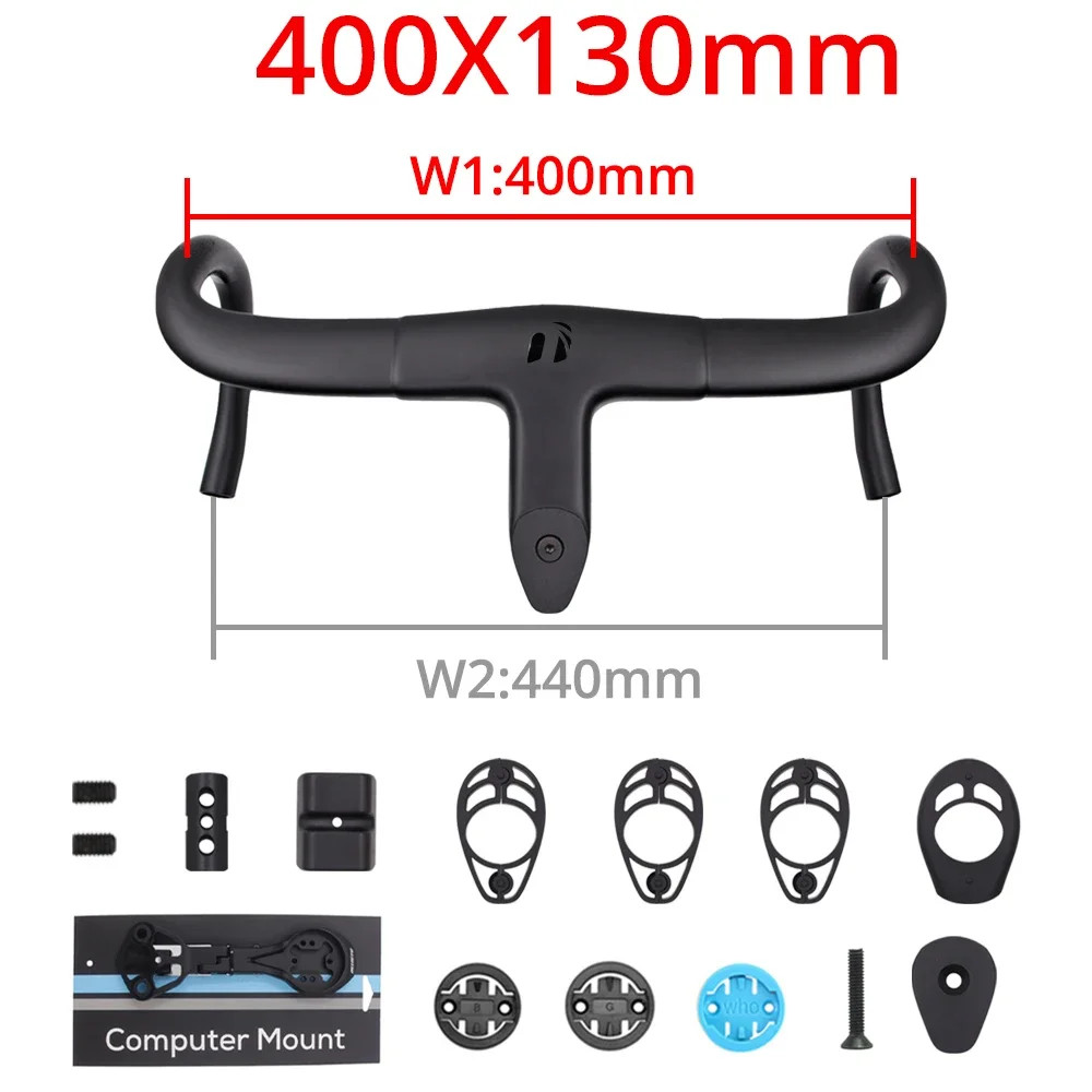 Ultra Light Carbon Fiber Road Bike Handlebar 340mm 360mm 380mm 400mm 420mm