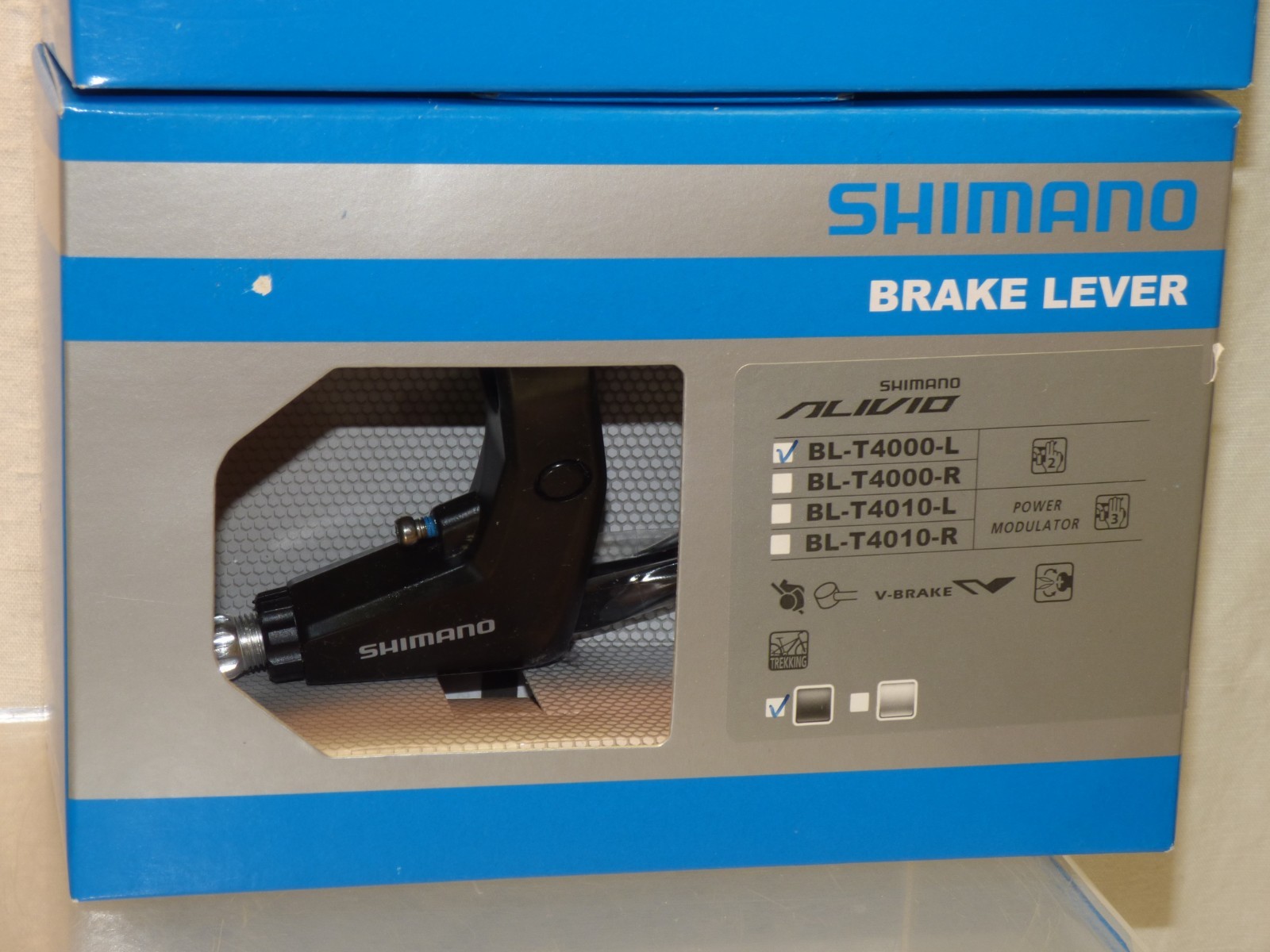 New SHIMANO Alivio V-Brake Lever SET BL-T4000 Left & Right Black NIB