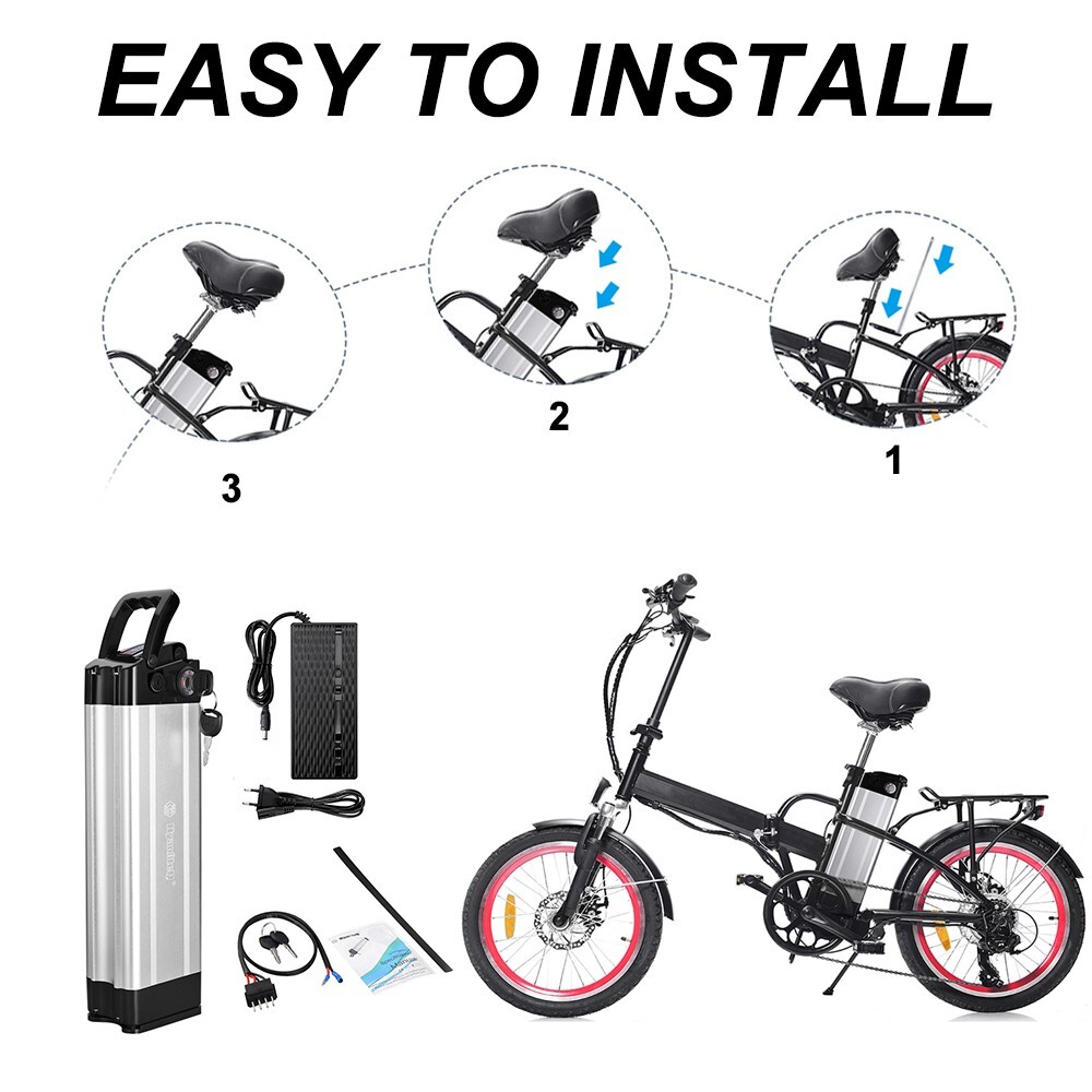 Electric Bike 48V 12.5AH Rechargeable Li-ion Battery FOR ANCHEER Gocio Fold24