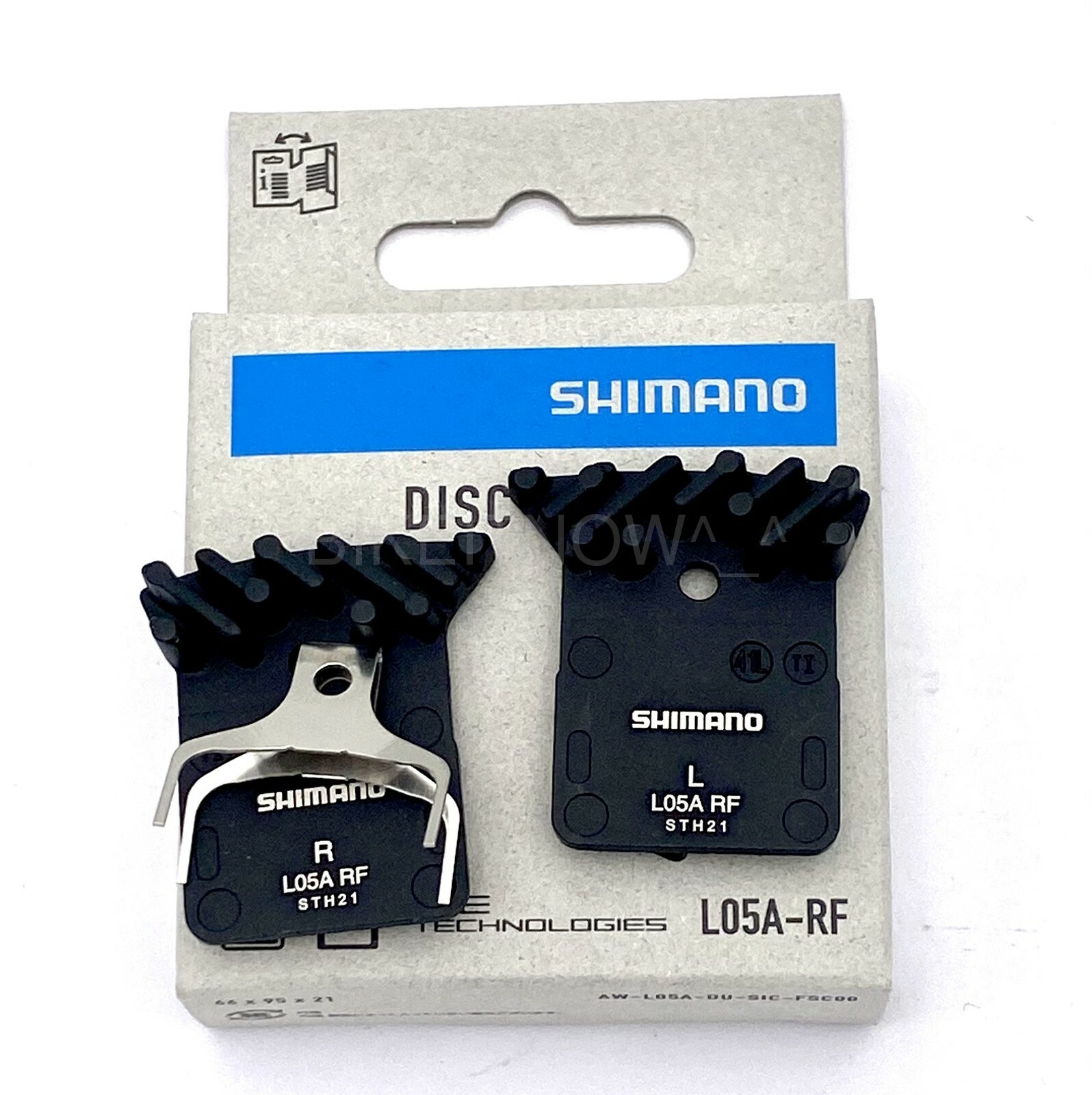 2Pairs Shimano L05A-RF Disc Brake Resin Pad w/Fin,ICE TECH,R9170,R8070,R9270