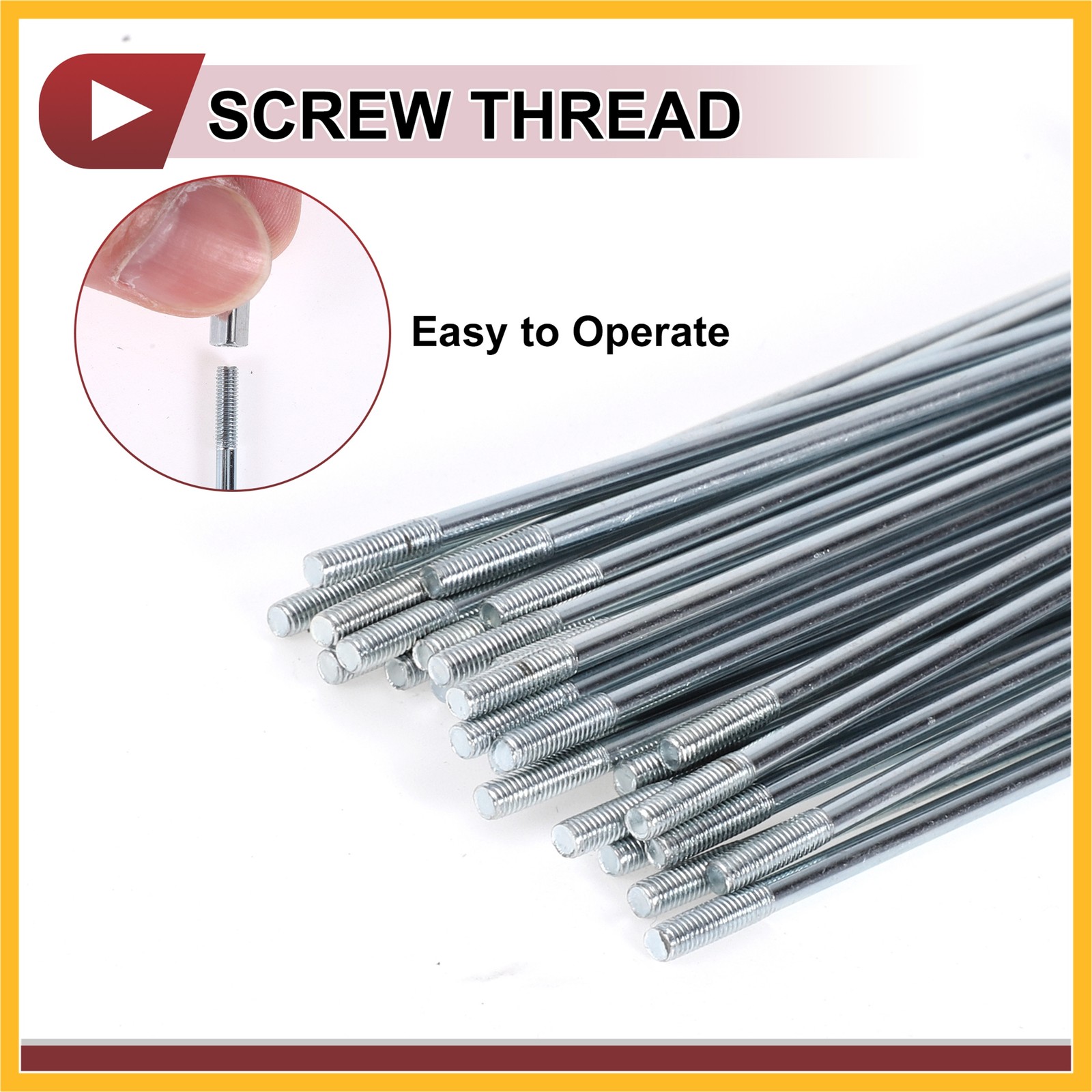 36 Set 12G Bicycle Spokes 160mm Bike Wheel Spoke 45 Steel Galvanized