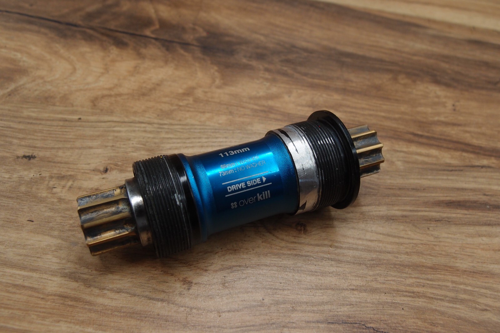 MTB bottom bracket Crankbrothers Overkill Cobalt Titanium BSA 113 mm