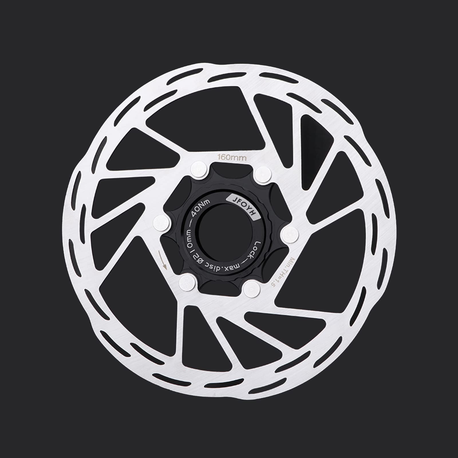 JFOYH 180mm Centerlock Disc Brake Rotor – High Strength, 1.8mm Thickness