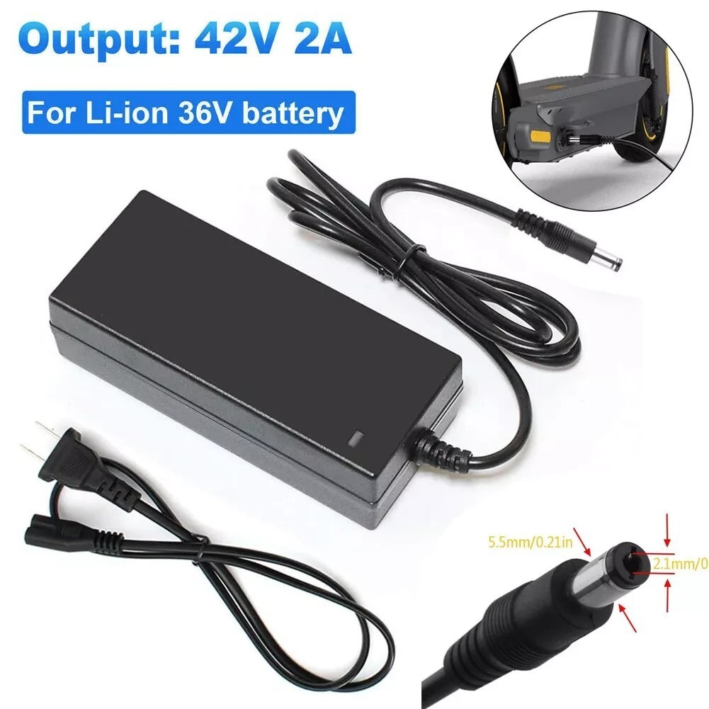 42V 5A Adapter Charger 36V Lithium Battery with 5.5mm*2.1mm DC Plug Port 210W