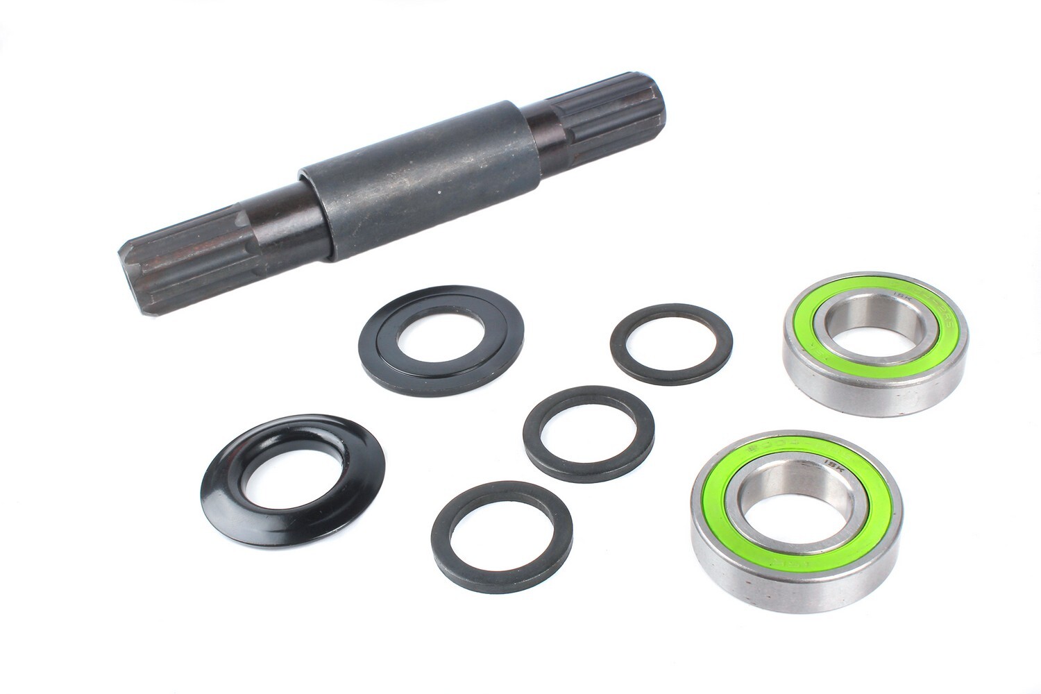 SwishTi Spanish BMX MTB Bicycle Bike Bottom Bracket BB set w/8T 19mm Cr-Mo Axle