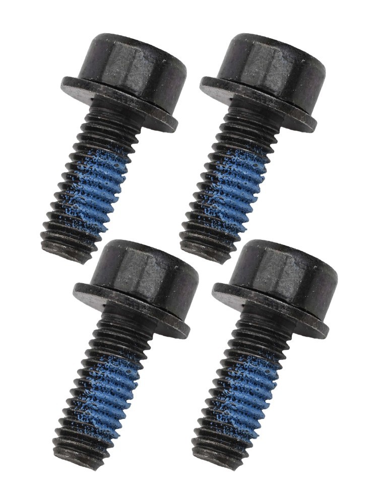 High Carbon Steel Brake Caliper Fix Screws Set of 4 M6*18mm Black Long lasting