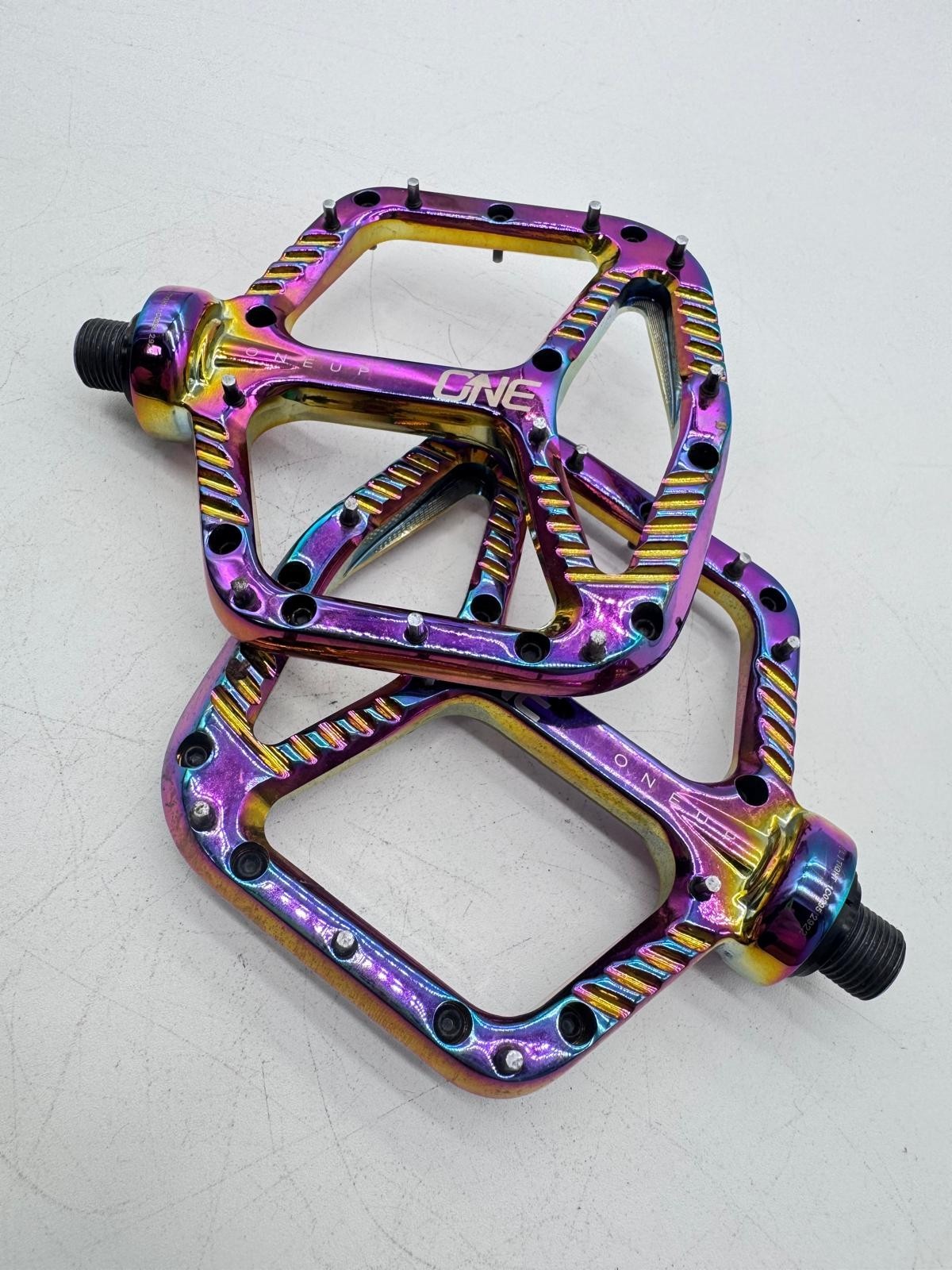 One Up Components Oil Slick Aluminum Platform MTB Pedals