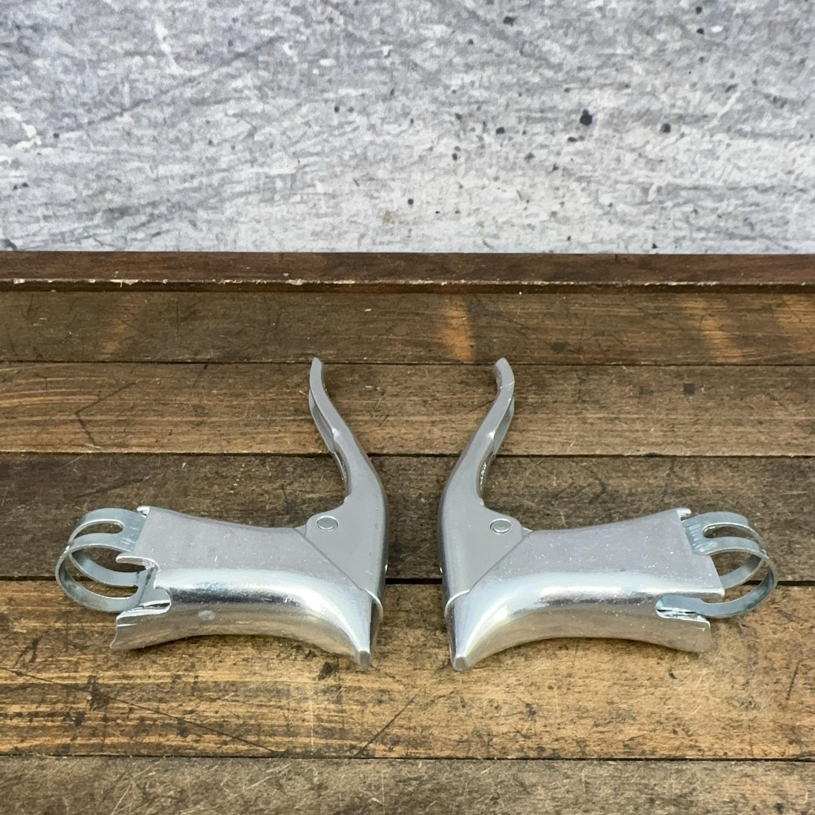 Vintage Shimano BRS Blaze Brake Lever Set NOS Aero Drop Bar Silver 23.8