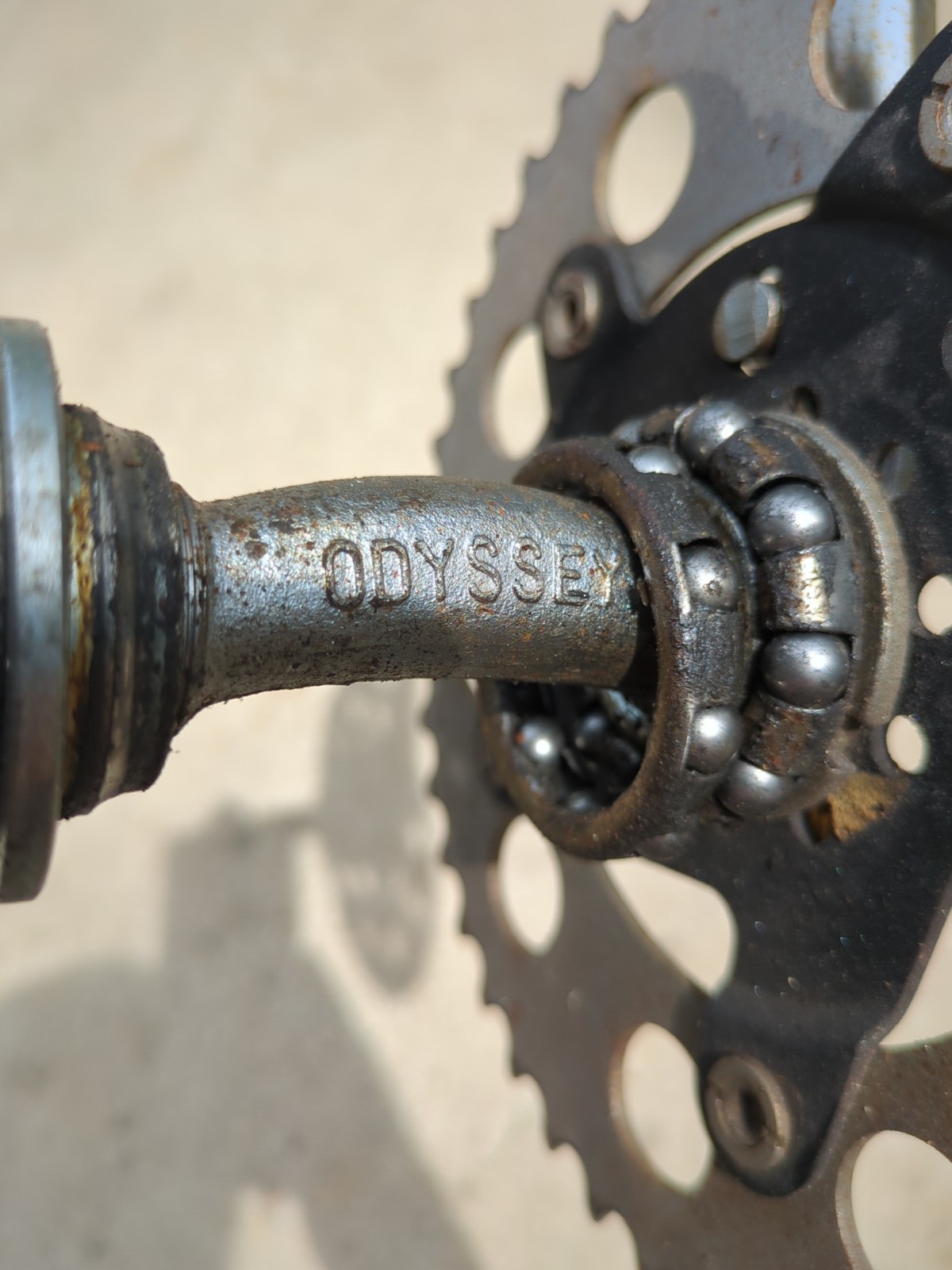 Odyssey JM175 Crank Set w/ Fox Sprocket Vintage 90s