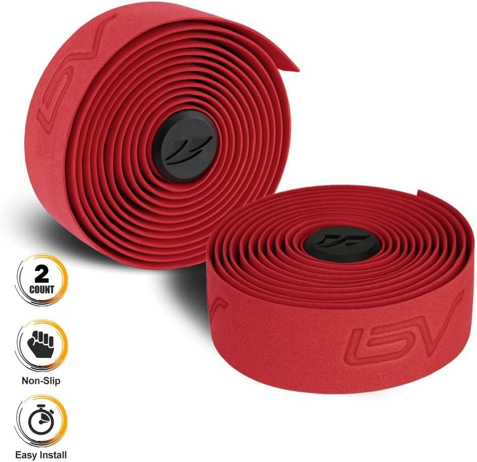 EVA Road Bike Handlebar Tapes, Bicycle Bar Tape, Cycling Handle Wraps – 2 Rolls