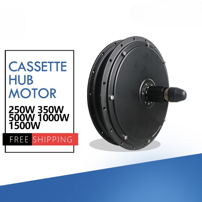 36V 48V 250W 350W 500W 1000W 1500W Electric Bike Rear Cassette Hub Motor Wheel