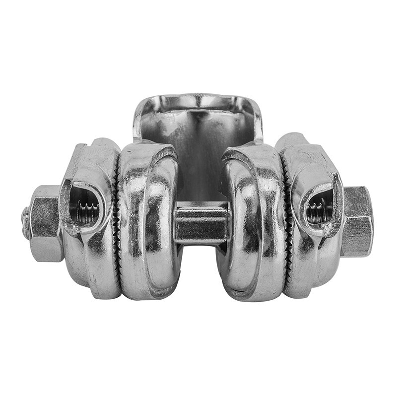 SILVER BIKE BICYCLE SEATPOST SEAT SADDLE BINDER CLAMP SINGLE RAIL NEW