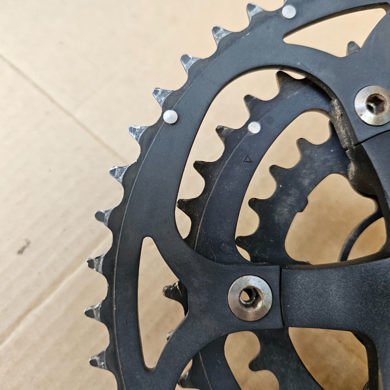 Sugino XD2L Forged Triple Road Touring Bike Crankset 175mm 48/38/28 Black XD2