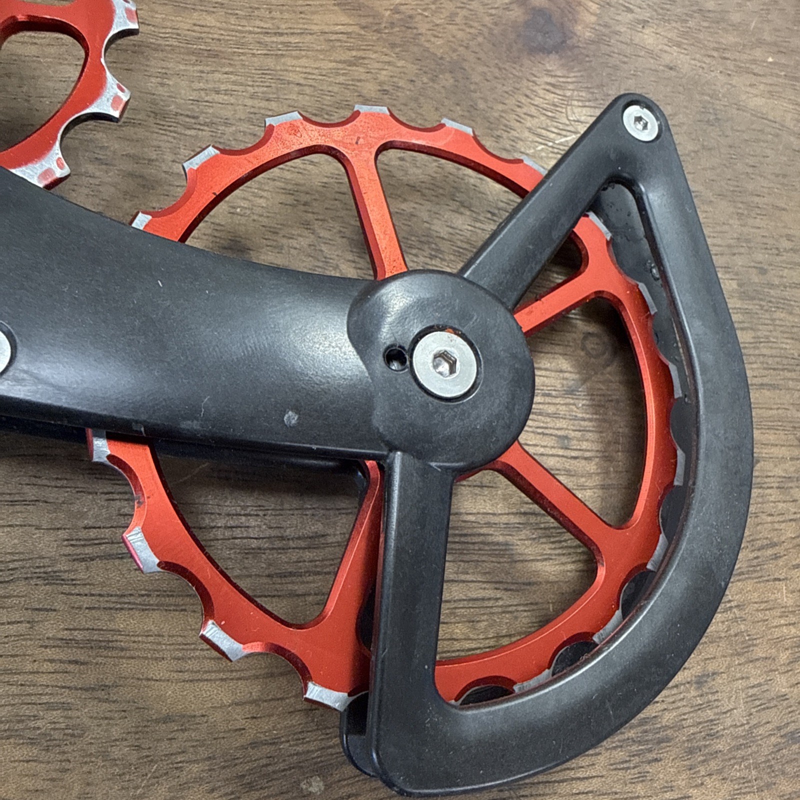 CeramicSpeed OSPW Pulley Wheel System for Campagnolo 11-Speed EPS Black Red