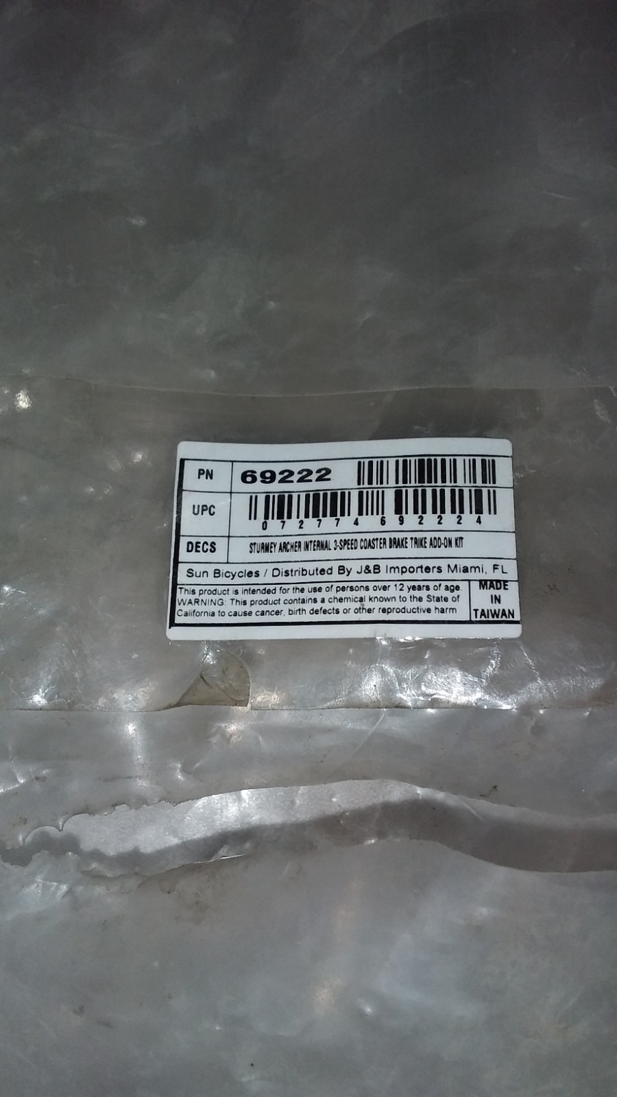 Sun Bicycles Internal 3-Speed Coaster Conversions Kit