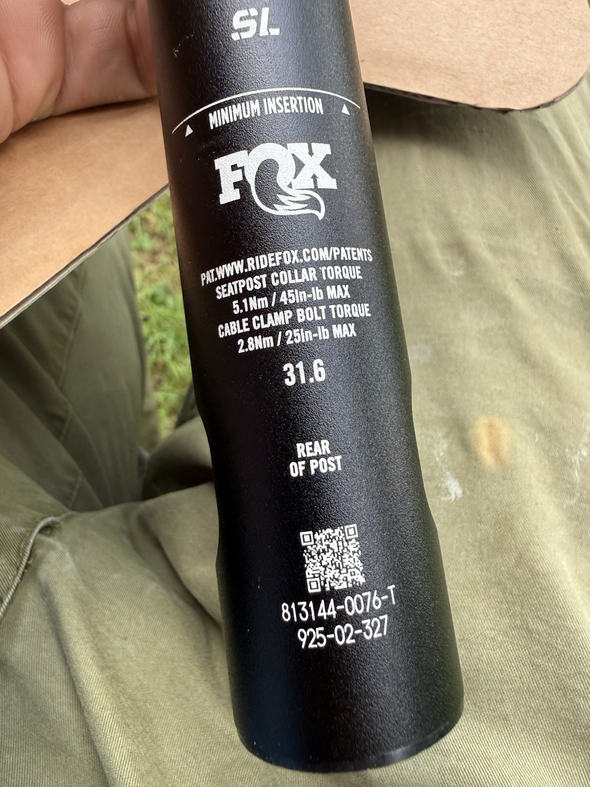 fox transfer sl Dropper Post, 31.6 100mm Drop , Never Ridden 92502327
