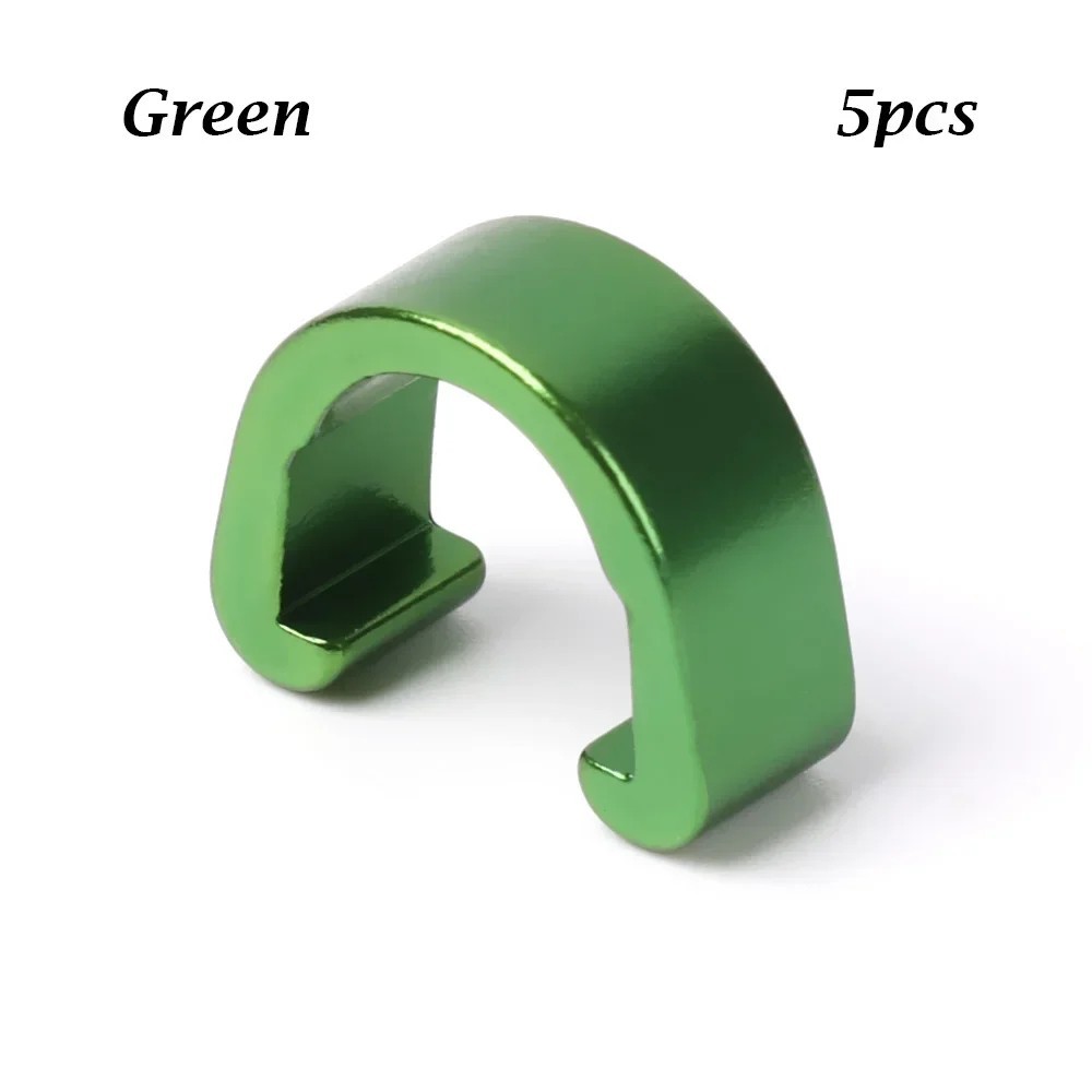 5pcs Bike Cable Clips C Shape Aluminum Alloy Brake Derailleur Line Buckle MTB