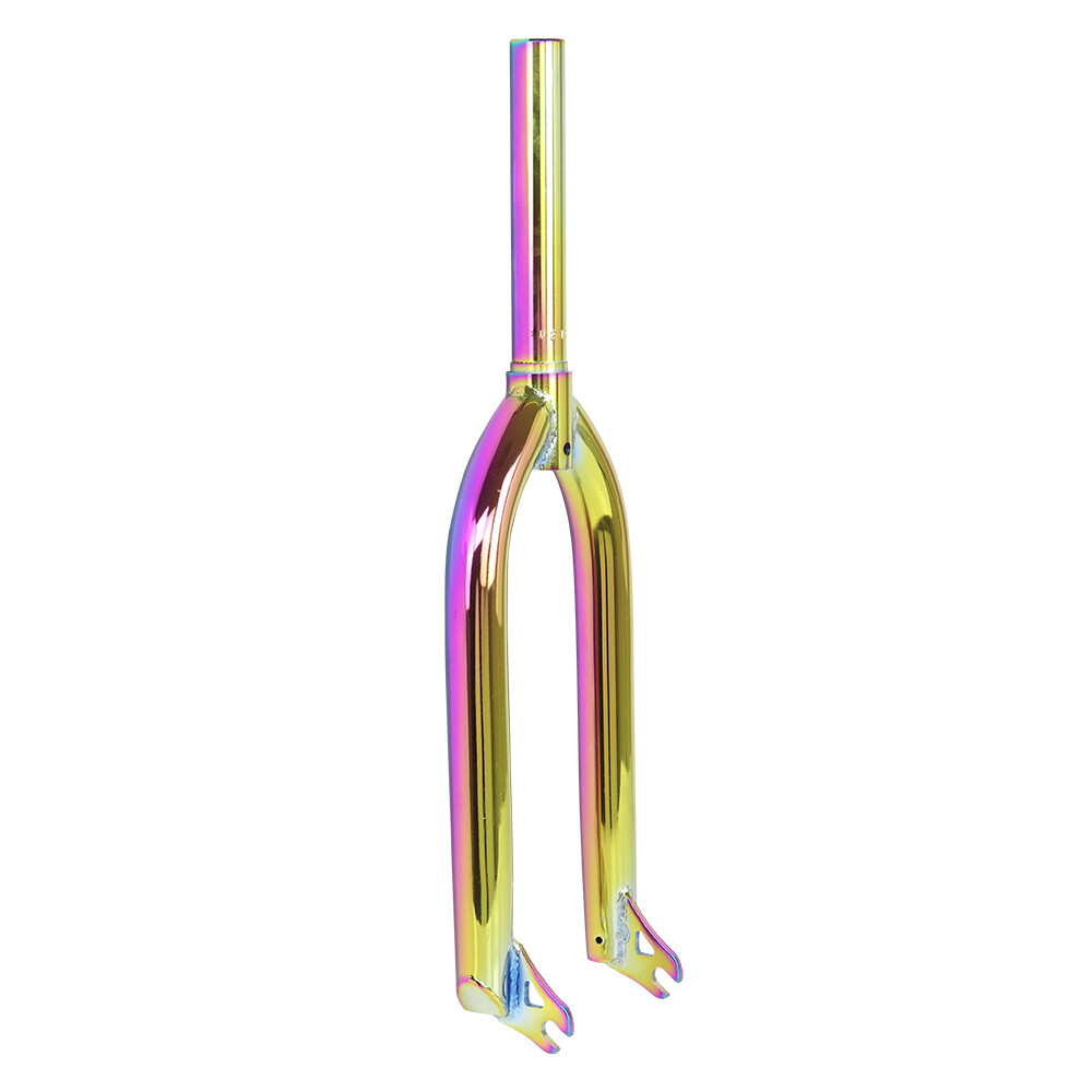 ENIX 20″ BMX FRAME 1-1/8″ Threadless Steel Fork Neon Oil Slick4