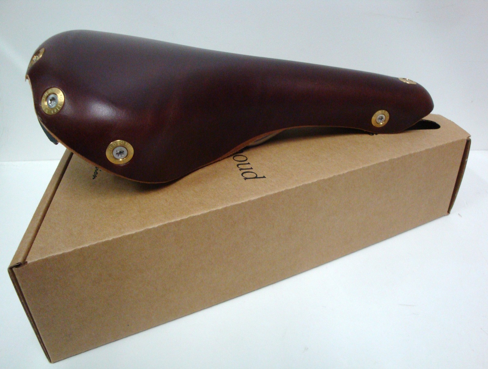 NEW GILLES BERTHOUD SADDLE SEAT ARAVIS BROWN MADE IN FRANCE IDEALE BROOKS