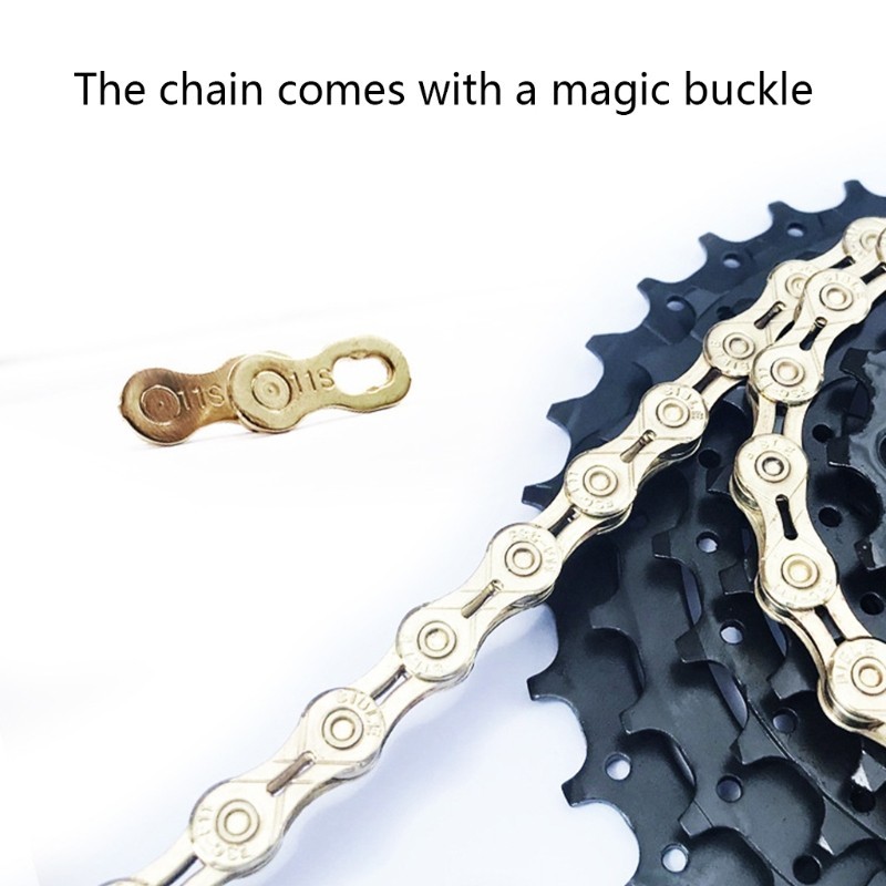 1/2”X11/128″ 10 11 Speed Ultralight Chain Half-Hollow MTB 116Links Chain